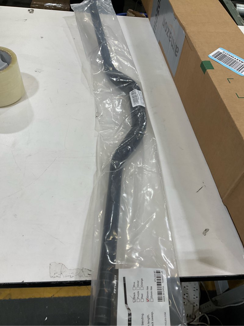 Condition photo showing Good Condition for FIFTY-FIFTY Mountain Bike Riser Handlebar, Aluminum Alloy MTB Handlebar, 31.8mm Diameter, 780mm Wide Bicycle Bar 50mm Rise Black