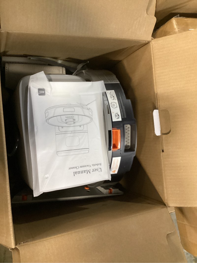 Condition photo showing As Is for Redroad Robot Vacuum Cleaner 20,000Pa Robot Vacuum and Mop,90 Day Self Emptying Vacuum Robot,Lidar Navigation,5G/2.4GWiFi APP Aspirateur Robot,Self-Charging Robot Vacuums for Pet,Floor,Carpet R11Gray