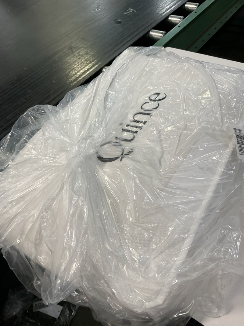 Condition photo showing As Is for premium down pillow, standard, medium