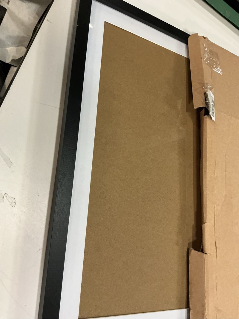 Condition photo showing Good Condition for Mxtallup 19x23 Picture Frames Solid wood,Display Pictures 17x21 Inch With Mat or 19x23 Inch Without Mat, Poster Frames 17x21 in Photo Frames Wood Black (T22B1923W1721)