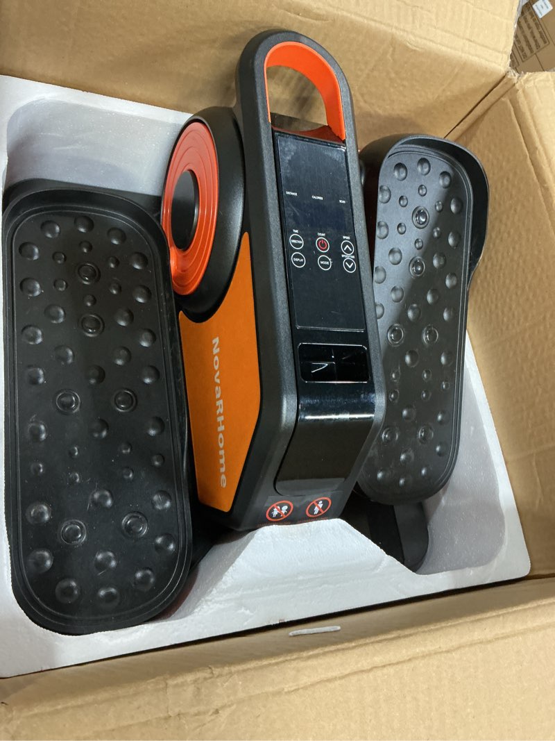 Condition photo showing Good Condition for Under Desk Elliptical Machine, Quiet & Portable Electric Machine Seated Pedal Exerciser with Remote Control, Low-Impact Electric Leg Workout Machine with 12 Level Speeds Adjustable for Home Office