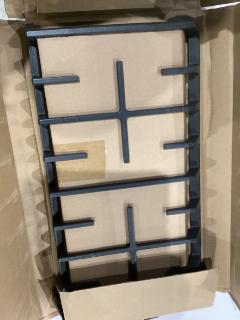 Condition photo showing As Is for DG94-00937A DG94-00468B Cast Iron Side Grate Replacement for Samsung Stove Parts NX58H9500WS NX58H5600SS NX58R5601SS NX58J5600SG NX58F5500SS and More Samsung Gas Range Parts Stove top Support 1 Pack