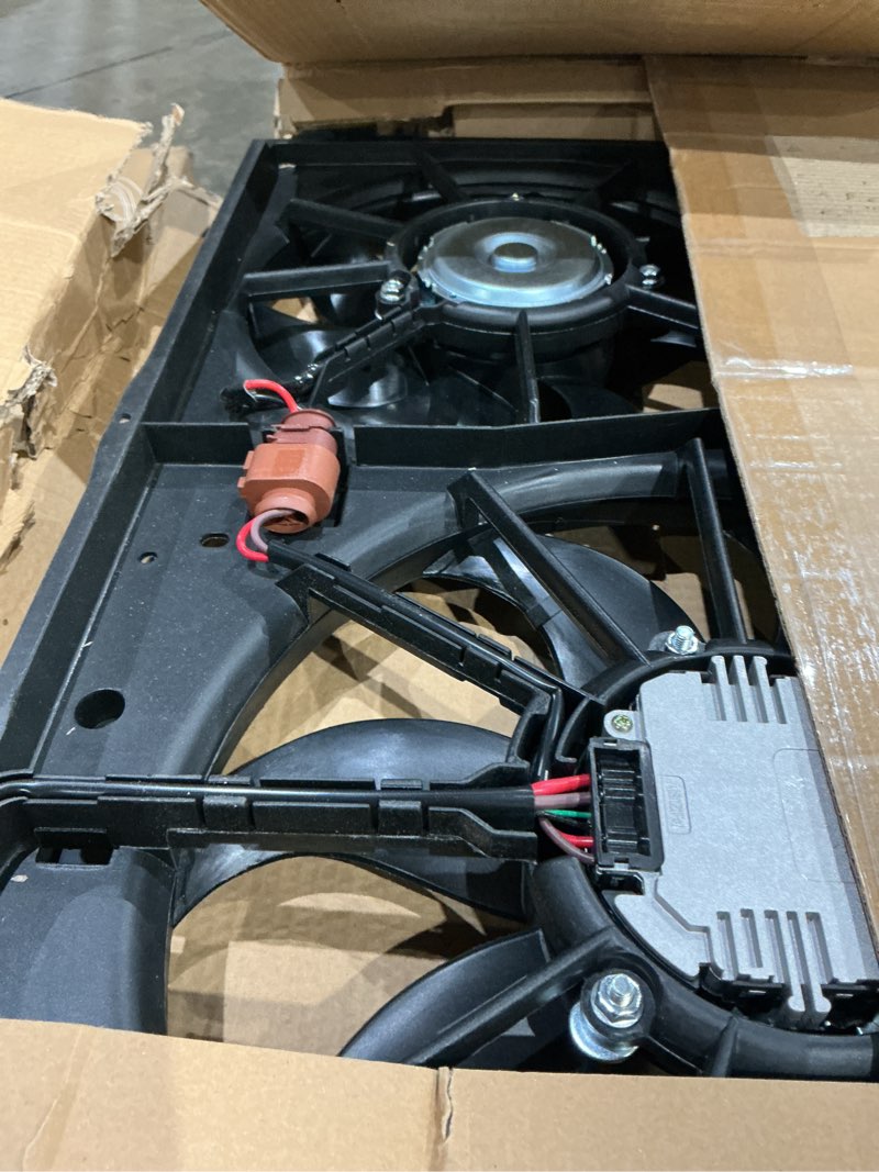Condition photo showing Good Condition for gearlast radiator fan engine, replacement dual radiator & condenser cooling fan assembly fit for volkswagen jetta 2.0l vw tiguan for audi a3 tt 1k0121205ad9b9
