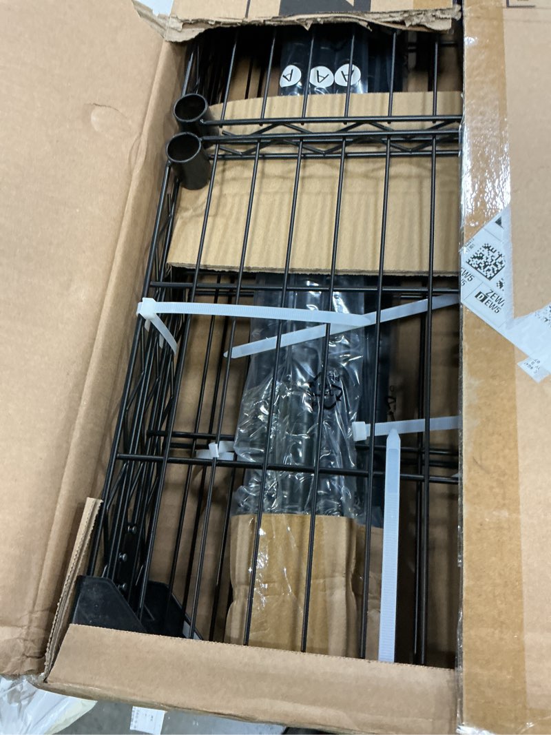 Condition photo showing Good Condition for VIPEK V7 Garment Rack for Hanging Clothes Heavy Duty Clothes Rack with Shelves, Portable Closet Racks Metal Clothing Racks 5 Tiers Freestanding Closet Wardrobe System, Max Load 670lbs, Black Black V7