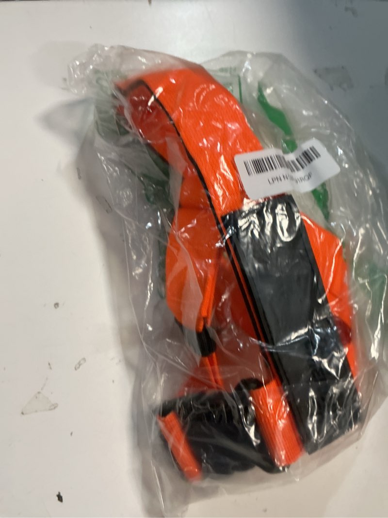 Condition photo showing Good Condition for dog friendly co. dog harness | chafe resistant webbing, adjustable neck & chest, and heavy duty d-ring | sturdy, comfortable, easy to use | hi-vis orange, size s hi-vis orange small