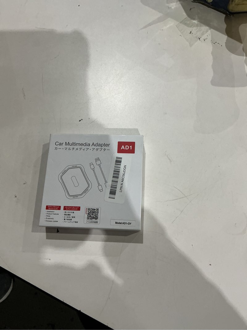 Condition photo showing Good Condition for Wireless Carplay Box Adapter with HDMI Input, 2 in 1 Dongle for Wired CarPlay Cars, Plug & Play Multimedia Hub for TV Box/Game Console/DVD/Blu-ray, Bluetooth 5.2, OTA Updates, AD Gray AD1 (HDMI Input,Bluetooth 5.2) Gray