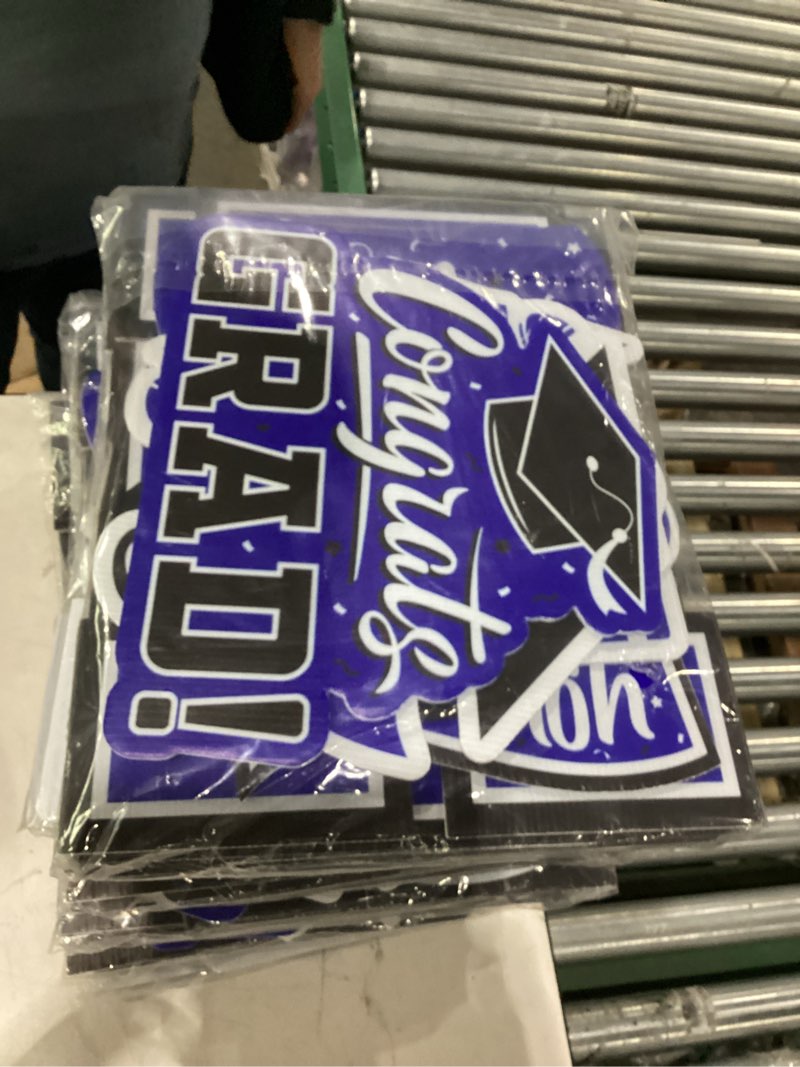 Condition photo showing New/Like New for blue themed graduation decorations 2026 - graduation yard signs class of 2026,congratulate graduation yard signs - graduation party supplies for high school & graduation party decorations blue 2026