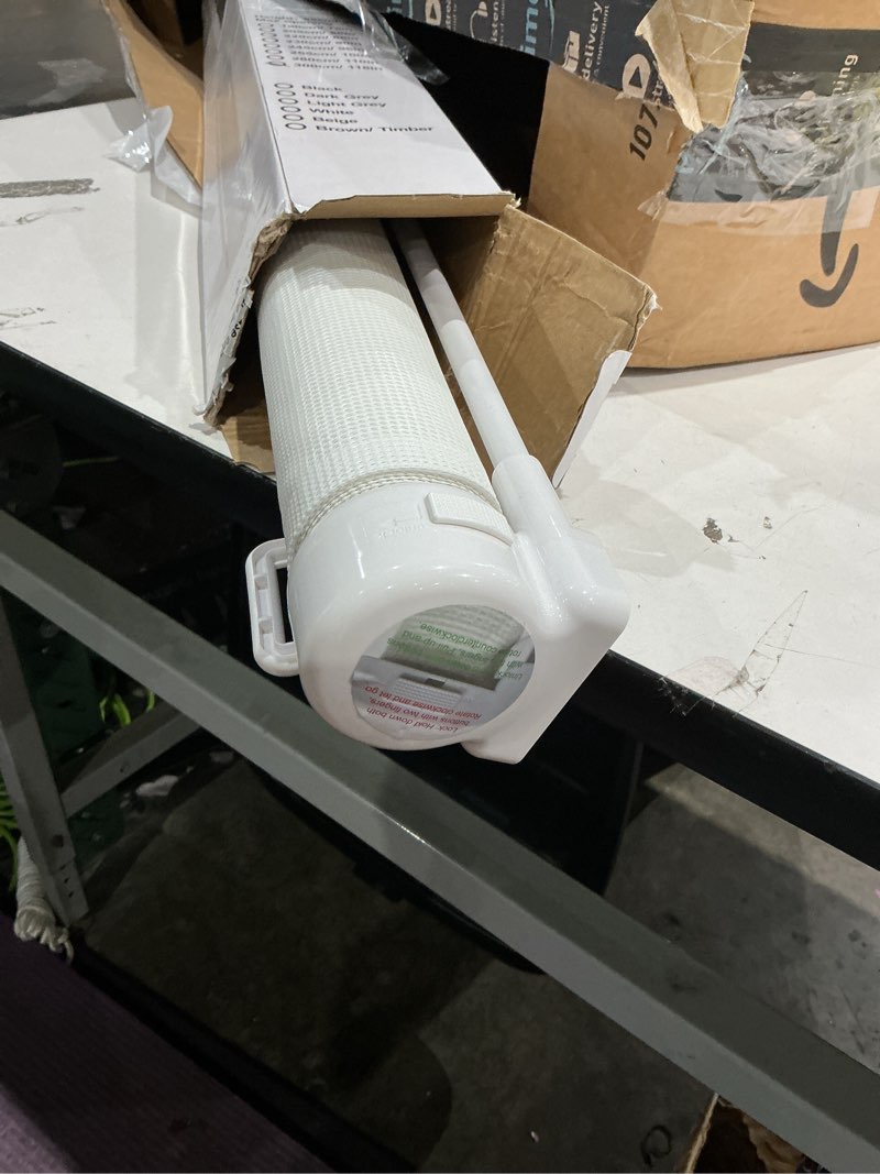 Condition photo showing Good Condition for reinforced 120 inch extra wide retractable baby gates extra wide baby gates for large openings 33 inch tall retractable dog gate for the house 10ft long dog gate indoor barrier with reinforced strips white 33" tall x 120" wide? with reinforced strip?