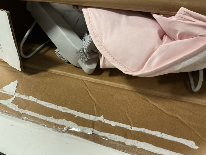 Condition photo showing As Is for Ingenuity Keep Cozy 3-in-1 Grow with Me Vibrating Baby Bouncer Seat & Infant to Toddler Rocker, Vibrations & -Toy Bar, 0-30 Months Up to 40 lbs (Pink Burst)