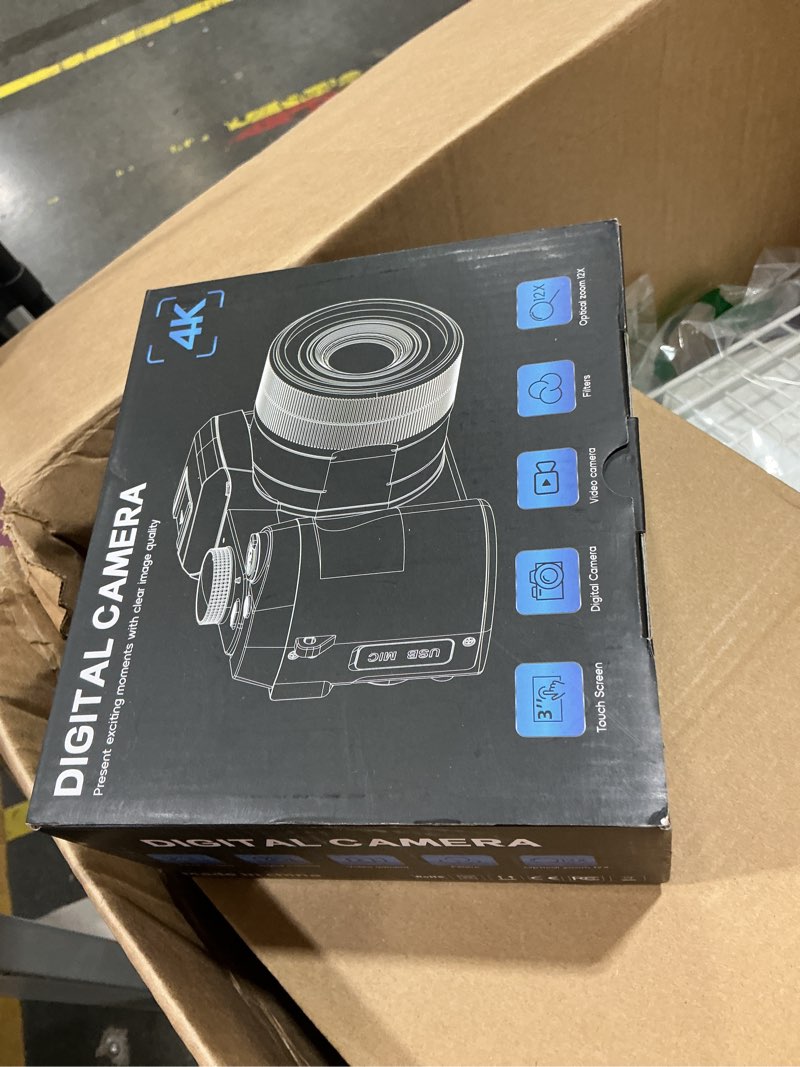 Condition photo showing New/Like New for yatao cameras for photography & vlogging,75mp 4k digital camera with flip touchscreen, 10x optical zoom, wifi, 64gb tf card, card reader, compact youtube camera for travel, beginners, creators 4k & 75mp optical zoom