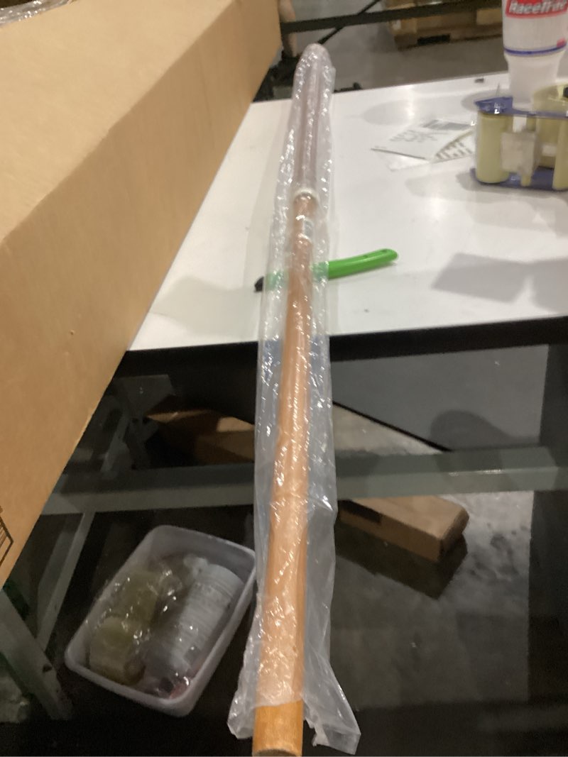 Condition photo showing Good Condition for evergreen 56" solid wood flag pole with holder, anti-wrap tube for 3'x5' flags, wall mounted, residential/commercial