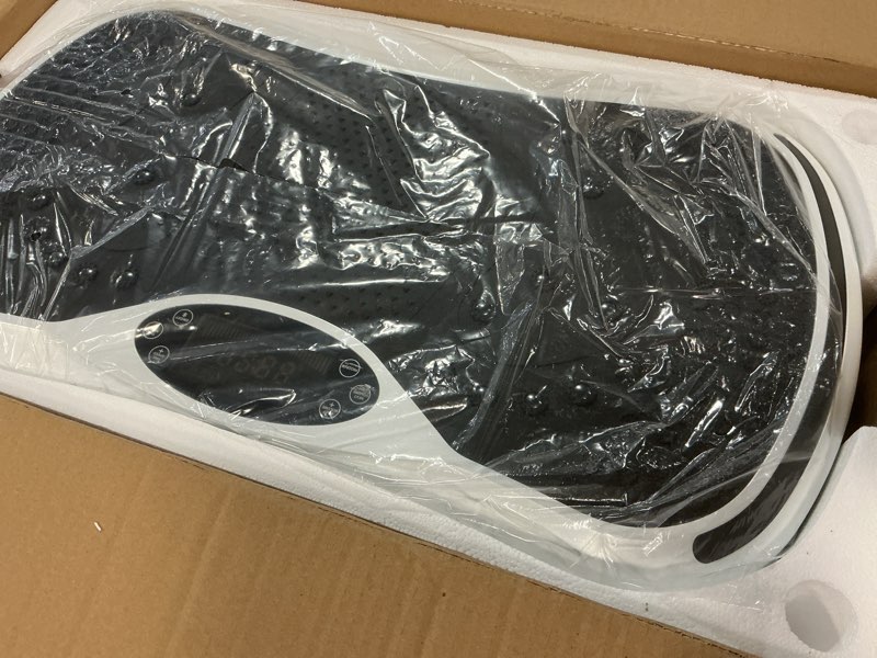 Condition photo showing Good Condition for Vibration Plate Exercise Machine for Lymphatic Drainage, Vibration Machine for Full-Body Weight Loss Shaping, Vibrate Fitness Platform 400 Lbs & 200 Adjustable Speeds for Women Men Home White