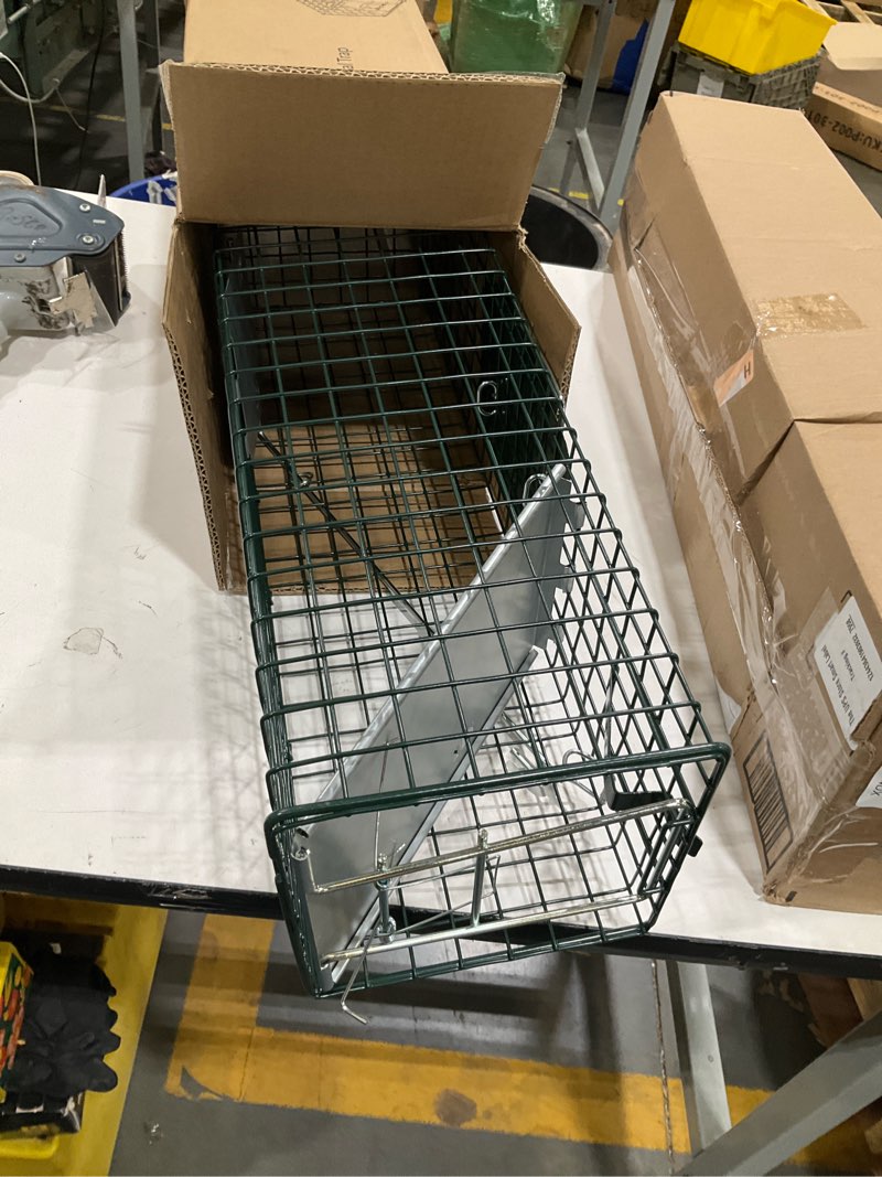 Condition photo showing Good Condition for humane way sentinel 24 inch live animal trap - no assembly required - safe small traps for all animals - cat, squirrel, rabbit, rodent - 24" l x 7.5" w x 7.5" h