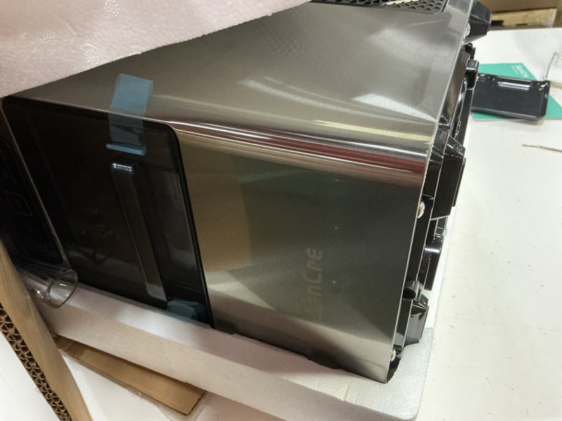 Condition photo showing Good Condition for nugget ice maker 40lbs/day, countertop ice maker soft chewable ice, ice makers one-click & self-cleaning, crushed pellet ice machine with scoop&basket for home/kitchen/office, stainless silver stainless silver 40 lbs