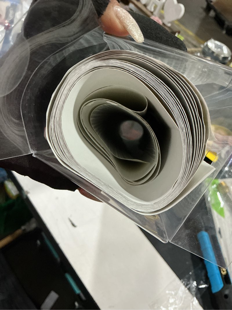 Condition photo showing Good Condition for scott living 30.75-sq ft grey vinyl textured abstract 3d self-adhesive peel and stick wallpaper