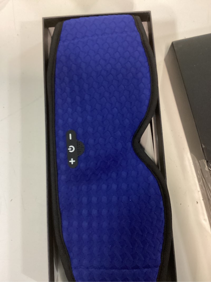 Condition photo showing New/Like New for 3d sleep mask with bluetooth headphones, sleeping headphones for side sleepers, zero eye pressure, adjustable sleep eye mask, ultra-thin stereo speakers perfect for sleeping-peacock blue (z-dark blue)