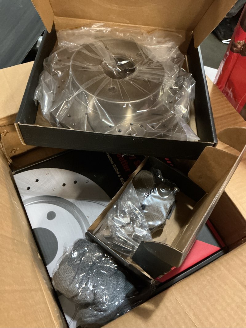 Condition photo showing Good Condition for rear brake kit, disc brake rotors and ceramic brake pads compatible with 2004-2012 chevy malibu, 2005-2008 chevy cobalt|automotive replacement brake kit|270mm(10.6in)|d1033-7937 & 55094