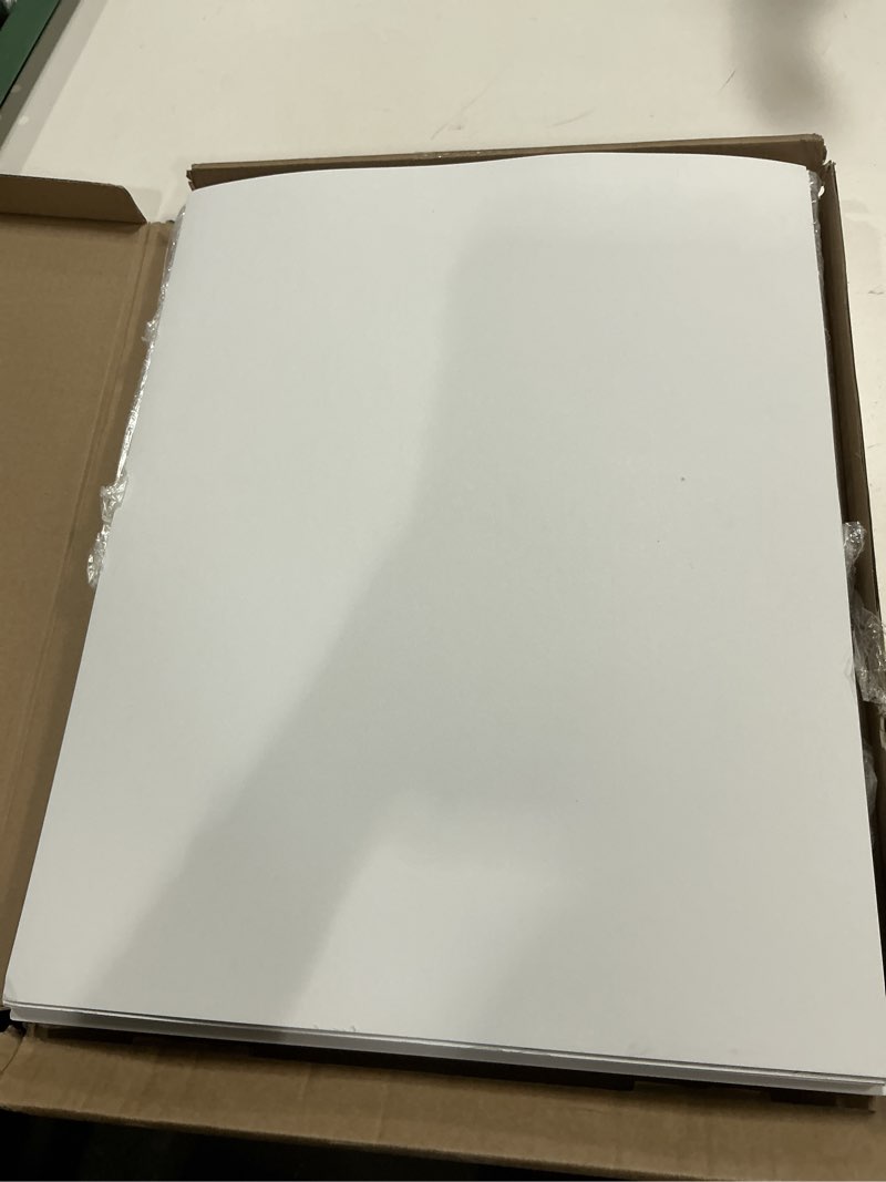 Condition photo showing Good Condition for 25 Pack Backing Boards Only - 16x20 Uncut White Matboards, Acid Free Backerboards for Art Prints, Ideal for Photos/Pictures/Prints/Frames/Arts