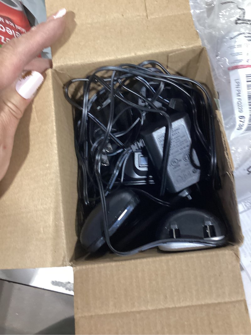 Condition photo showing As Is for vtech cordless phone 2-handset with large display and big buttons, dect 6.0 with caller id/call waiting, full duplex speakerphone, eco mode, last 10 number redial, easy to use,vg231-2 caller id 2 handsets