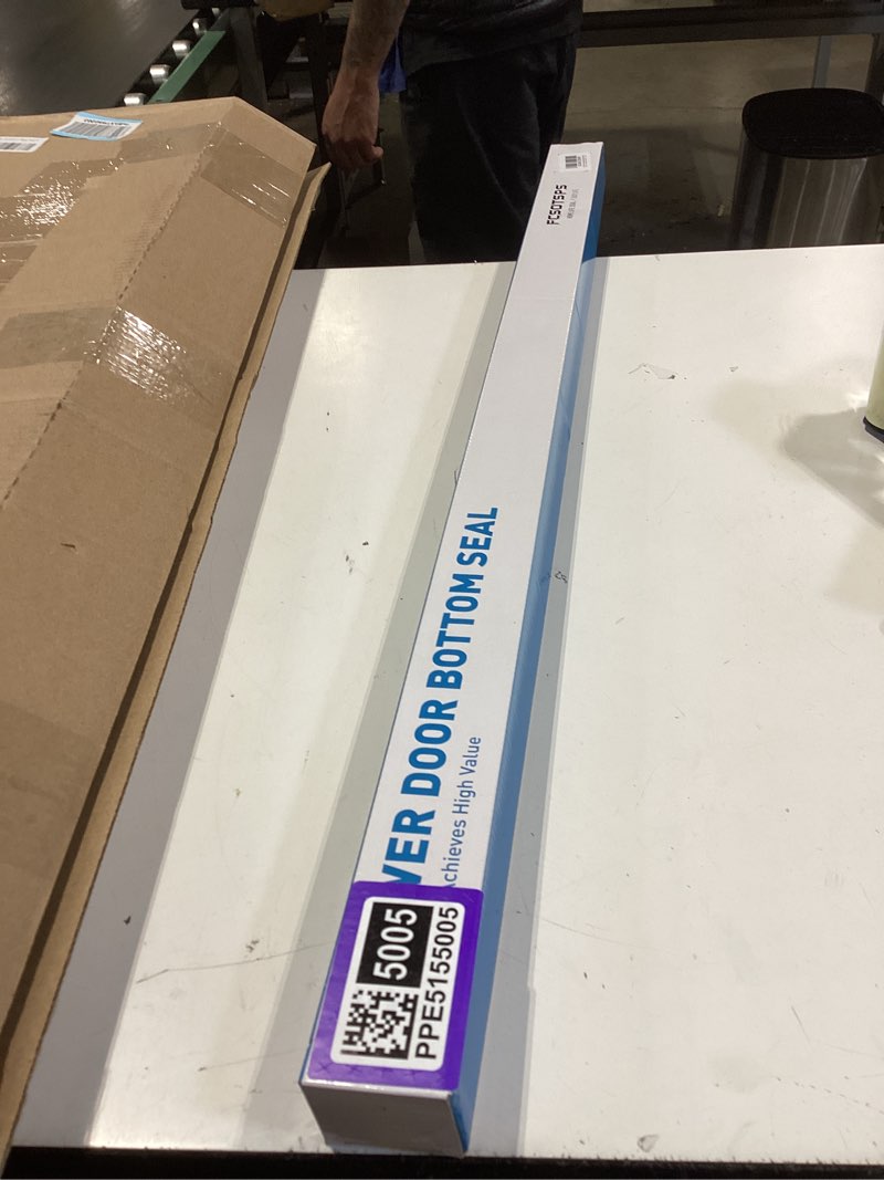 Condition photo showing New/Like New for sliding shower door bottom seal, 2 pcs 3/8" x 36" sliding shower door sweep for 3/8inch glass, frameless glass door seal strip stop shower leaks and create a water barrier for 3/8" glass
