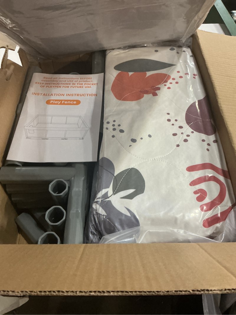 Condition photo showing New/Like New for Baby Playpen 74x50 in PlayPen for Babies and Toddlers, Large Play Yards for Indoor & Outdoor with Zipper Gates, Breathable Mesh with Mat