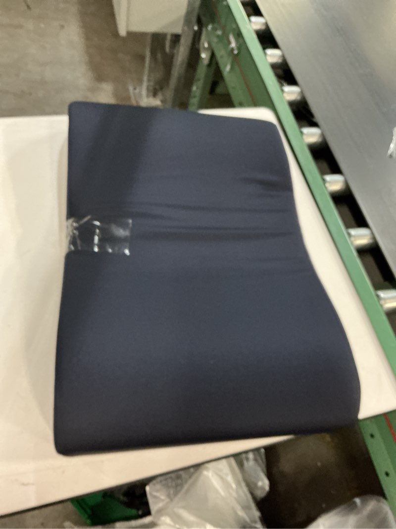 Condition photo showing Good Condition for HAVARGO 2-in-1 Neck Pillow Lumbar Support Pillow for Recliner Couch - High-Density Foam Cushion Ergonomic Back Support for High-Back Rocking Chairs, Gaming Chair, Sofa to Relax The Back,Medium Navy Blue Size M for 5.4-5.8ft.