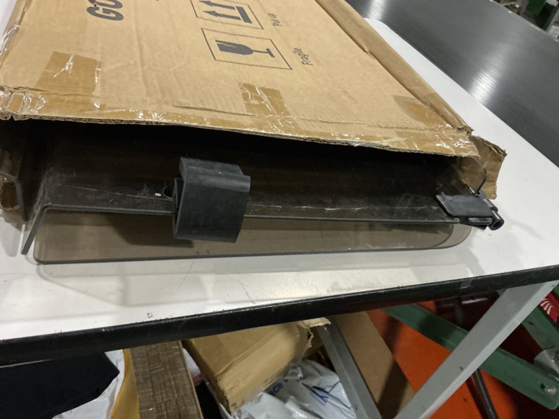 Condition photo showing As Is for panglong fit yamaha windshield tinted, golf cart 4mm foldable windshield with clips kit, anti-uv impact resistant windshield suitable for 1995-2013 g14 g16 g19 yamaha models