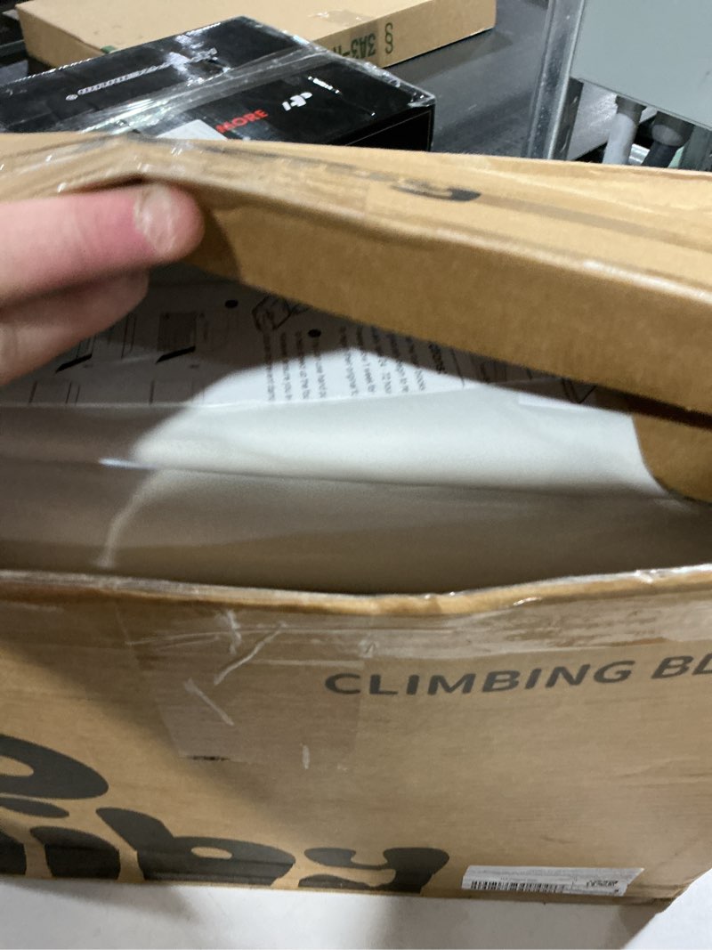 Condition photo showing Good Condition for 4-Piece Soft PU Leather Toddlers Climbing Toys, Baby Foam Climbing Blocks for Toddlers 3, Foam Play Gym Climbing Structures, Indoor Climb and Crawl Activity Play Set (White and Coffee) White/Coffee