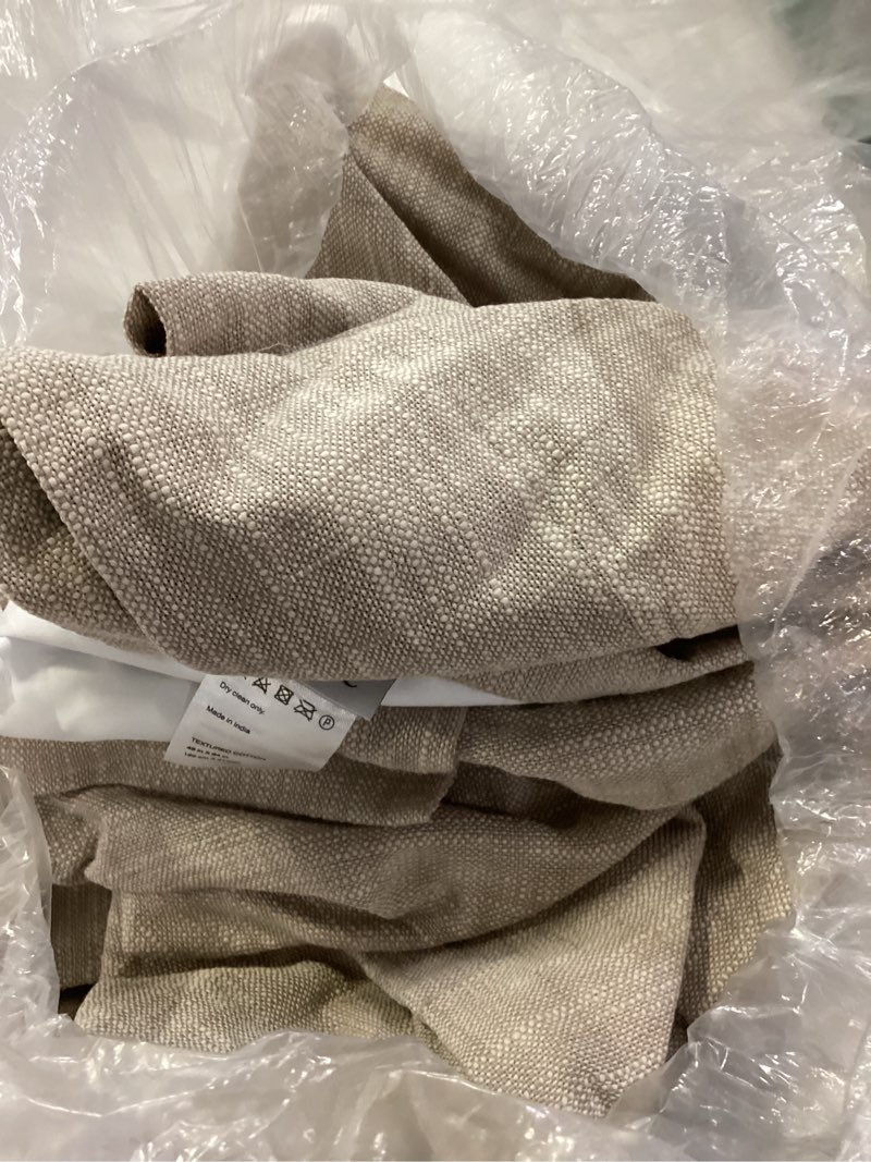 Condition photo showing Good Condition for cotton slub curtain - single panel size: 48x84(1) panel