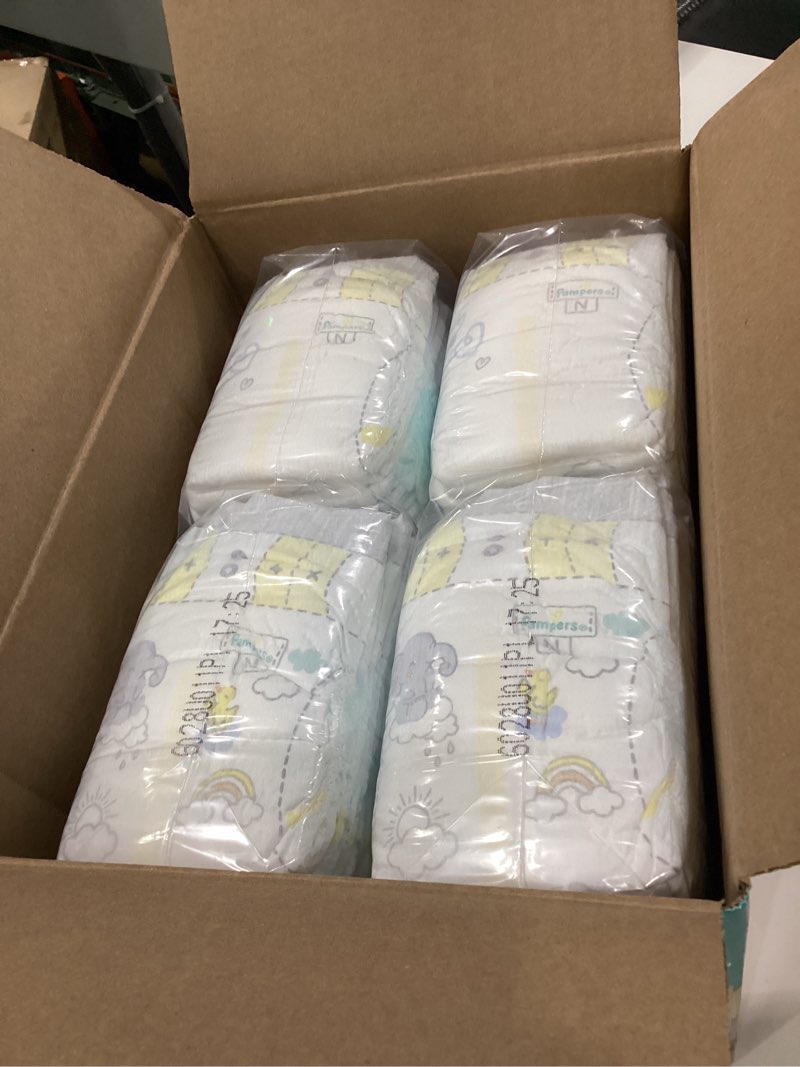 Condition photo showing New/Like New for pampers swaddlers diapers newborn - size 0, 84 count, ultra soft disposable baby diapers