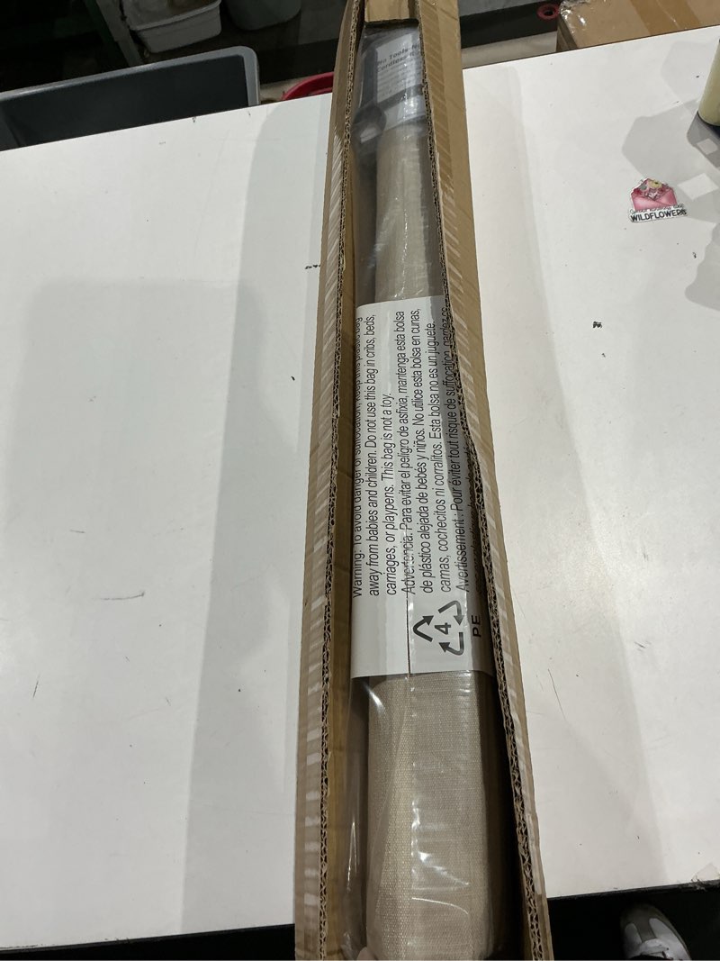Condition photo showing Good Condition for 100% blackout no tools no drill cordless roman shades for windows, size 30 3/4" w × 60" h (for windows 31" w × 60" h) blackout - beige blackout - beige 31" w × 60" h