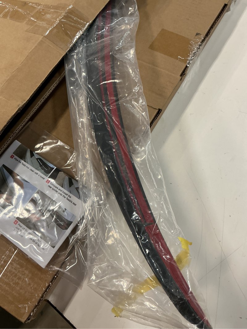 Condition photo showing Good Condition for spoiler fit for tesla model y 2020-2024, upgrade abs material rear spoiler wing oem rear trunk lip, model y accessories, matte black matte black 2020-2024 for model y upgrade