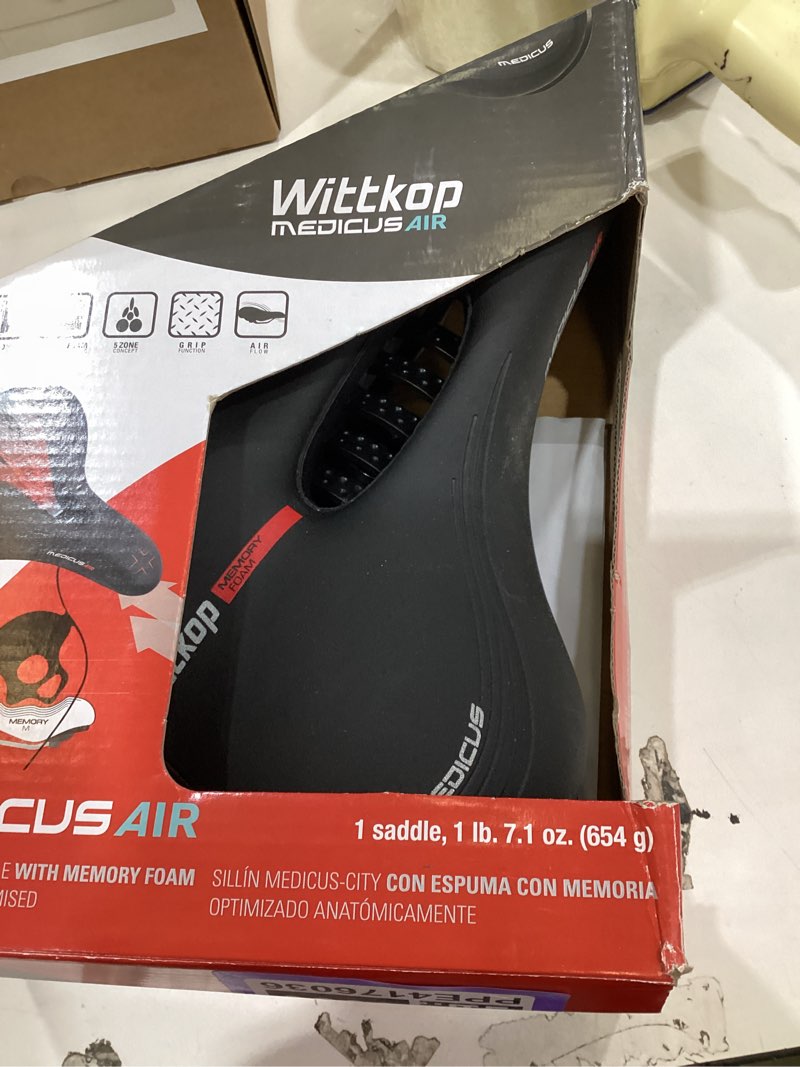 Condition photo showing New/Like New for wittkop bike seat i bicycle seat for men and women, waterproof bike saddle with innovative 5-zone-concept i exercise bike seat for bmx, mtb & road city