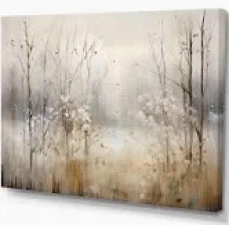 Winter Meadow View calmness II - Meadow Canvas Prints