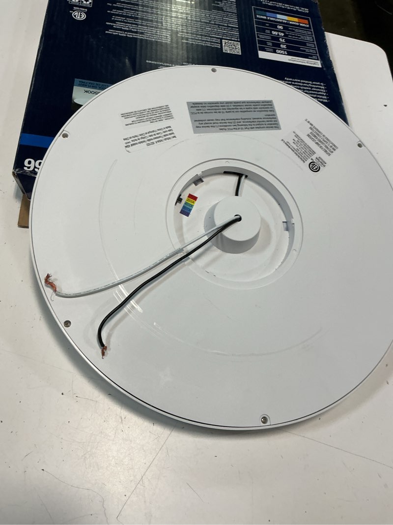 Condition photo showing Good Condition for project source adjustable color temperature 15-in matte white integrated led flush mount light