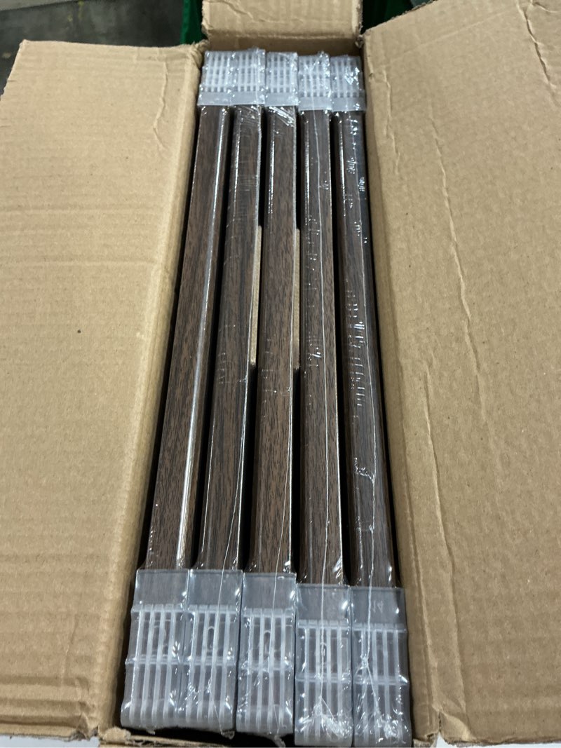 Condition photo showing New/Like New for ktkde 12x12 picture frame set of 5, wooden frames walnut, wall hanging display, best square photo frame studio gallery for photos, posters & art prints