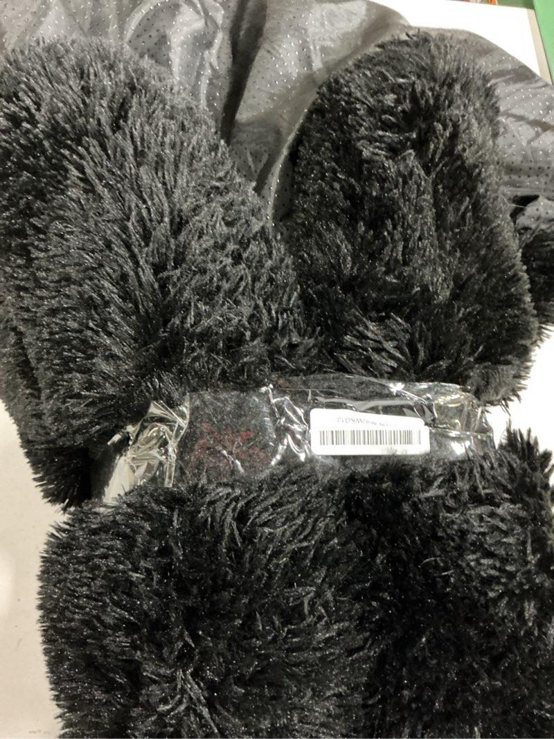 Condition photo showing Good Condition for GGIB Calming Dog Bed Fluffy Plush Dog Mat for Furniture Protector with Removable Washable Cover for Large Medium Small Dogs and Cats (Medium, Black) 41.0"L x 37.0"W x 6.0"Th Black