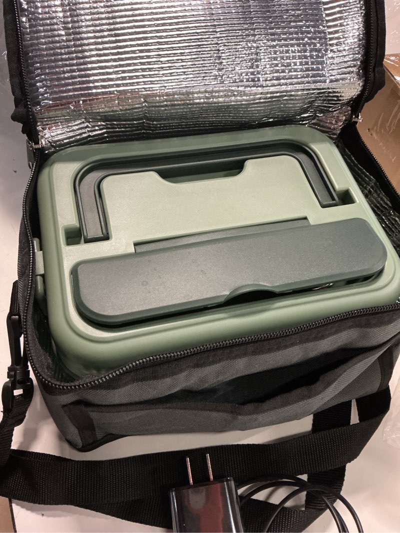 Condition photo showing Good Condition for odsd cordless electric lunch box for adults, 16000mah rechargeable self-heating lunch box food warmer with timer & adjustable heating, 34oz/1l container with insulated bag for office car outdoor