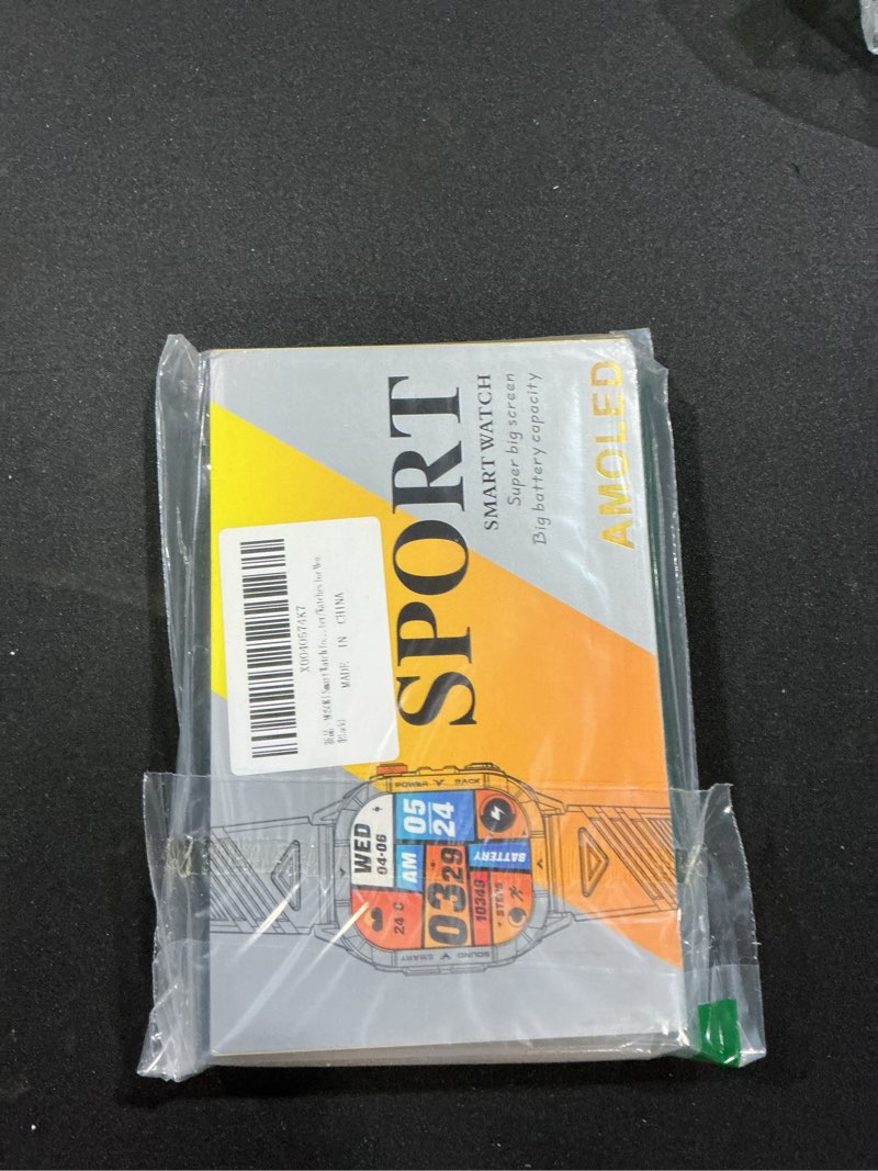 Condition photo showing As Is for Smart Watch for Men (Answer/Make Calls),2.13'' Fitness Smart Watch for Android and iPhone,IP68 Waterproof/100+ Sport Modes/Heart Rate & Sleep Monitor/Pedometer/Watches for Men (Black)