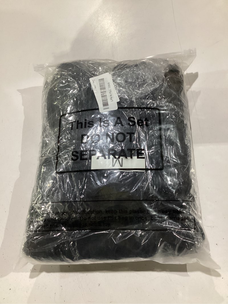 Condition photo showing Good Condition for shyyween 3 set scrub for women v neck top jogger pant with 3 pocket mock wrap top princess seam for nursing home hospital medium