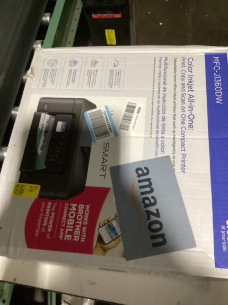 Condition photo showing Good Condition for brother work smart 1360 wireless color inkjet all-in-one printer with automatic duplex printing and 1.8” color display | includes refresh subscription trial(1) (mfc-j1360dw) (uses lc501 series inks) current model: mfcj1360dw new