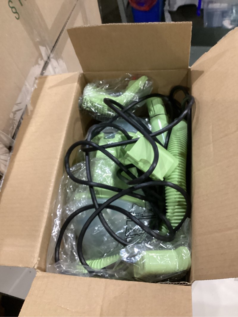 Condition photo showing Good Condition for bissell little green mini portable carpet and upholstery deep cleaner, car/auto detailer, with hydrorinse self-cleaning tool and 4" tough stain tool, tea green, 4075