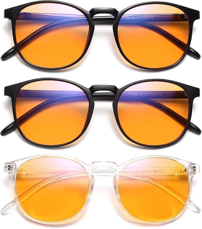 IBOANN Iconic Blue Light Glasses for Woman - Computer Glasses up to 99% Blue Light Blocking - Anti Eyestrain & UV Glare