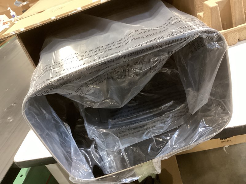 Condition photo showing Good Condition for ninestars automatic touchless infrared motion sensor trash can, 13 gal 50l, stainless steel base (rectangular, black lid), black trim
