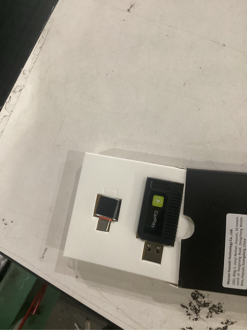 Condition photo showing Good Condition for wireless carplay adapter for apple iphone convert from wired for apple carplay wireless adapter automatic connection,plug & play,no screen delay,compatible with ios 10+ comes with usb-a/type-c port