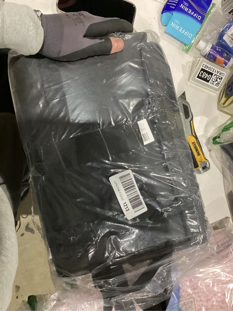 Condition photo showing New/Like New for bodaon insulated food delivery bag with included baseboard, heavy-duty thermal xxxl cold/hot lunch warmer for delivery drivers, reusable grocery carrier for pizza, drinks, camping, commercial, black 3xl(pro) black – reinforced base 1
