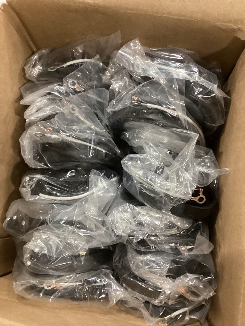 Condition photo showing Good Condition for 8Pcs 2.5" Red Round 13 LED Side Marker Lights Clearance Lights with Clear Lens, Light Grommet and 2-prong Wire Pigtail for Trailer Truck RV, Flush Mount, 12V, IP67 Waterproof