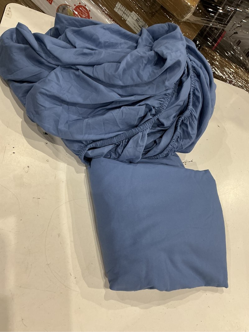 Condition photo showing As Is for obong tencel fitted sheets breathable temperature regulating moisture wicking bed linen soft silky cooling bottom sheets adjustable deep pockets(we don’t know size)