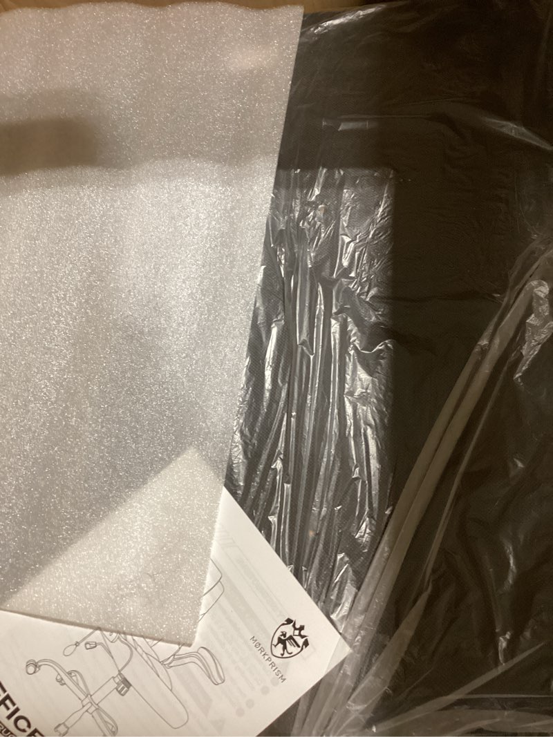 Condition photo showing New/Like New for Office Chair with Adjustable Inflatable Lumbar Support,Leather Ergonomic Computer Desk Chair with Flip-up Arms,Adjustable Tilt Lock,Swivel Rolling Executive PC Chair for Work,Study,Meeting.Black