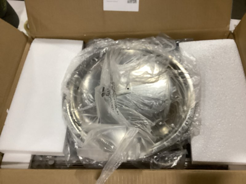 Condition photo showing Good Condition for IMACONE Chafing Dish Buffet Set 2 Pack, 8 QT Rectangle & 5QT Round Stainless Steel Chafer for Catering, Chafers and Buffet Warmer Sets w/Food & Water Pan, Lid, Fuel Holder for Event Party Holiday 2-Pack